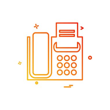 Telefon simgesi tasarım vektörü