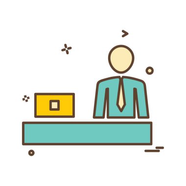 İş simgesi tasarım vektörü