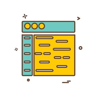 Web düzeni simge tasarım vektörü