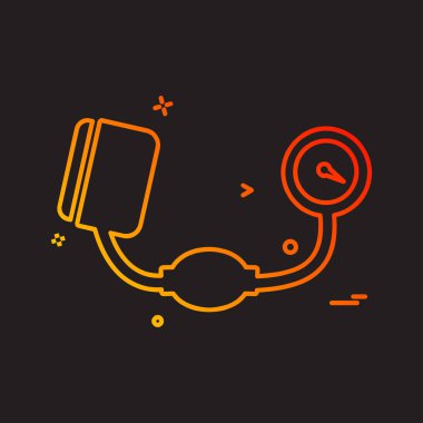 Tansiyon simgesi tasarım vektörü