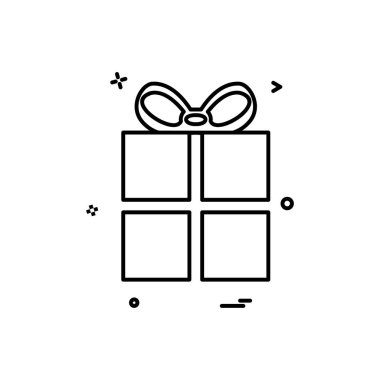 Giftbox simge tasarlamak vektör