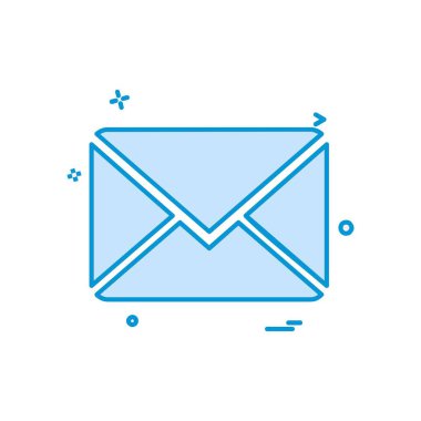 İleti simge tasarlamak vektör