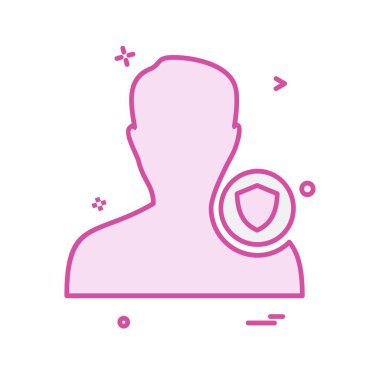 Avatar erkek simge tasarım vektörü