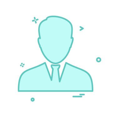 Avatar erkek simge tasarım vektörü