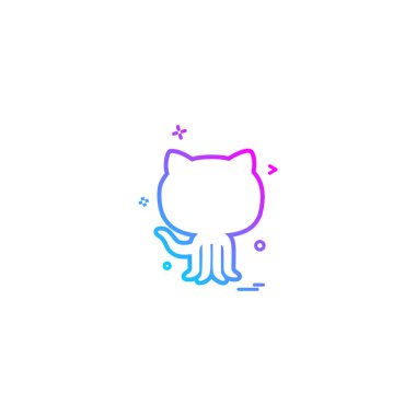 GitHub simge tasarlamak vektör 