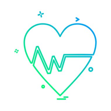 Sevgililer günü simge tasarlamak vektör 