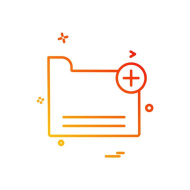 Klasör simge tasarlamak vektör