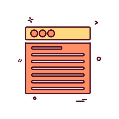 Web düzen simge tasarlamak vektör