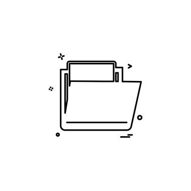 Klasör simge tasarlamak vektör