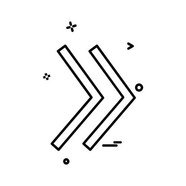 Ok simgesi tasarım vektörü