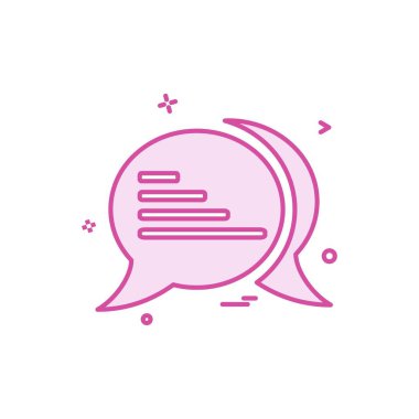 SMS metin simgesi vektör tasarımı hakkında konuş