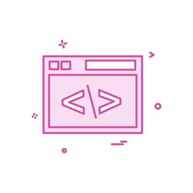 Bilgisayar simgesi tasarım vektörü