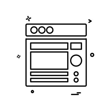 Web düzen simge tasarlamak vektör