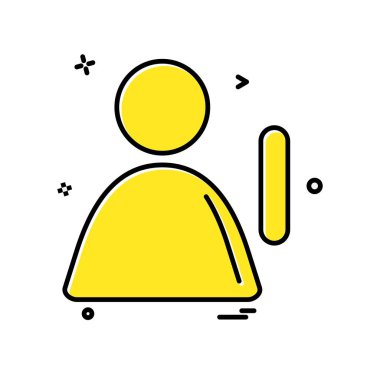 Avatar simge tasarım vektörü