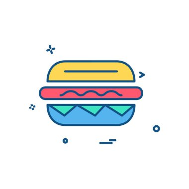 Gıda simgesi tasarım vektörü