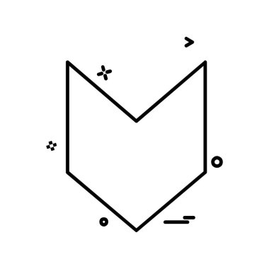 Ok simgesi tasarım vektörü