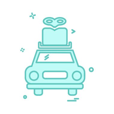 Simge vektör beyaz arka plan üzerinde seyahat