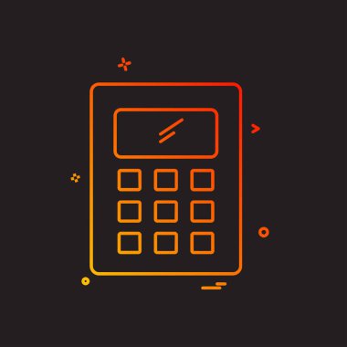 Hesap makinesi simgesi tasarım vektörü