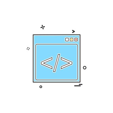 Web yerleşim simgesi tasarım vektörü