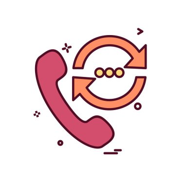 Arama simgesi tasarım, renkli vektör çizim