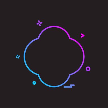 Şekil simge tasarlamak vektör 