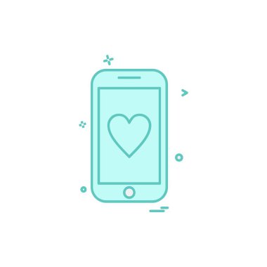 Mobil simge tasarım vektörü