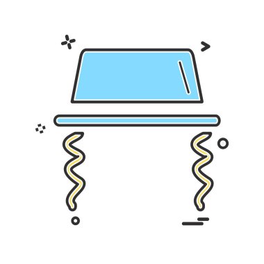 Şapka simgesi tasarım vektörü