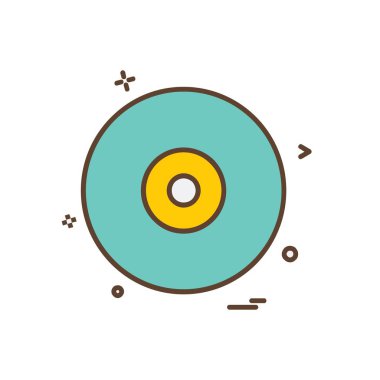 Disk simgesi tasarım vektörü