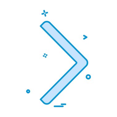 Sağ ok simge tasarlamak vektör