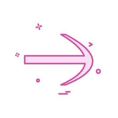 Sağ ok simge tasarlamak vektör