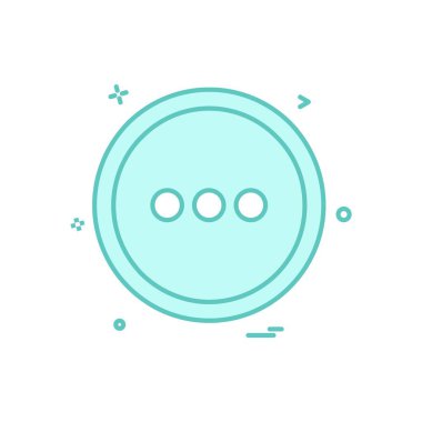 Menü simgesi tasarım, renkli vektör çizim