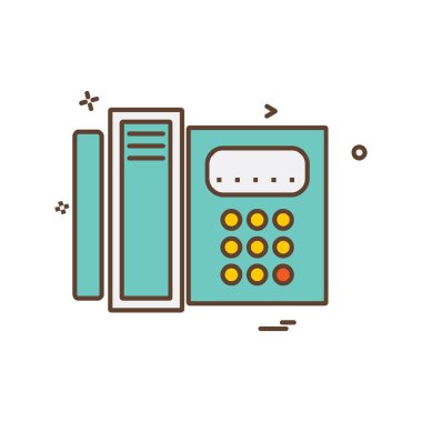 Telefon simgesi tasarım vektörü