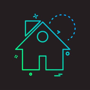 Emlak simge tasarlamak vektör