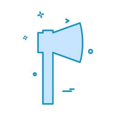 Araçlar simgesi tasarım axe, illüstrasyon vektör