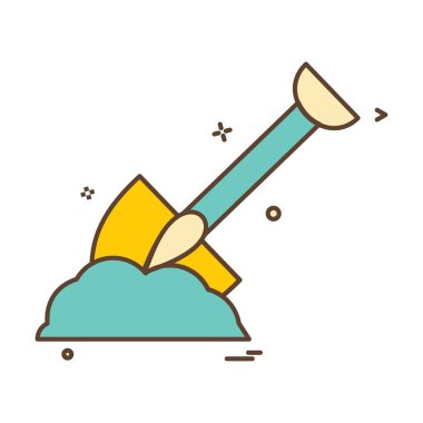 Maça simgesi tasarım, renkli vektör çizim