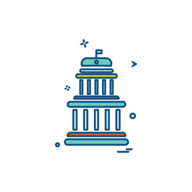 Castle simgesi tasarım vektörü 