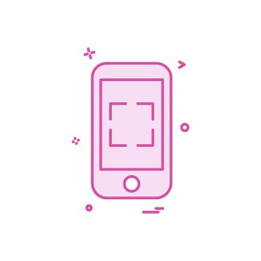 Akıllı telefon simge tasarlamak vektör 