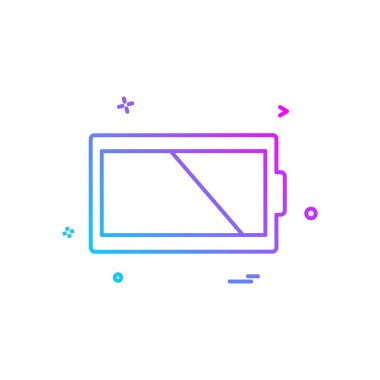 Batarya simgesi tasarım vektörü