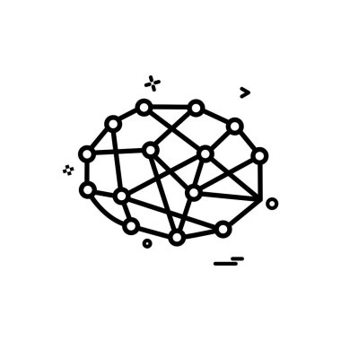 Yapay devre zeka simgesi vektör tasarımı