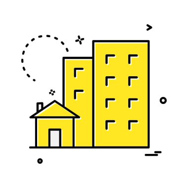 Ev simgesi tasarım vektörü