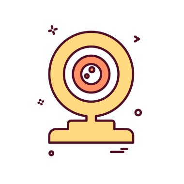 Web cam simge tasarlamak vektör