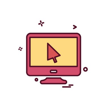 Bilgisayar simgesi tasarım vektörü