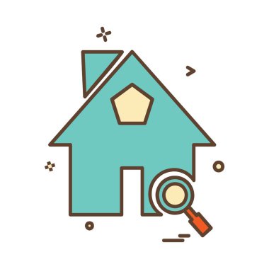 Emlak simge tasarlamak vektör