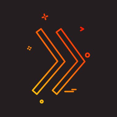 Ok simgesi tasarım vektörü