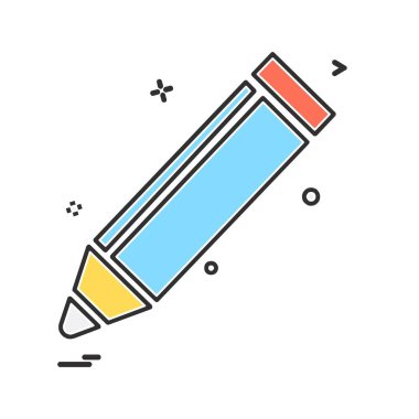 Kalem simgesi tasarım vektörü