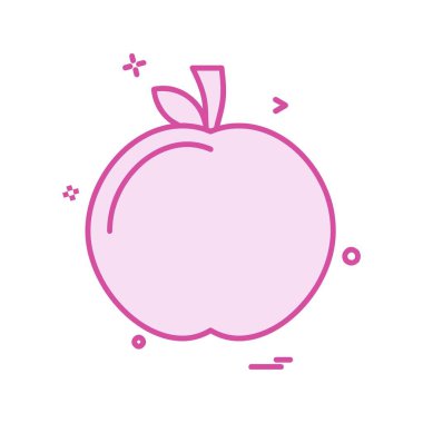 Meyve simgesi tasarım vektörü 