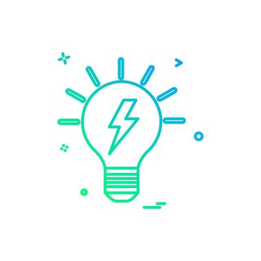 blub güç elektrik simge vektör tasarımı