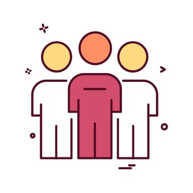 Avatar simge tasarım vektörü