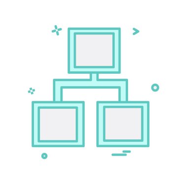 Ağ simgesi tasarım vektörü