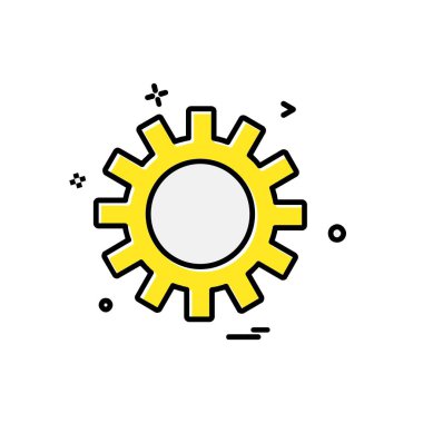 Dişli simge tasarlamak vektör